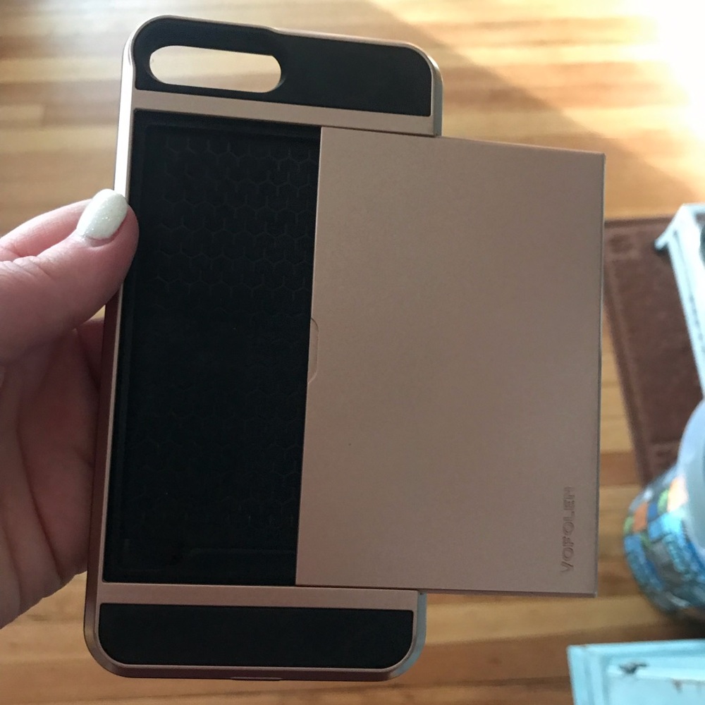 iPhone 7 Plus case and card holder in one